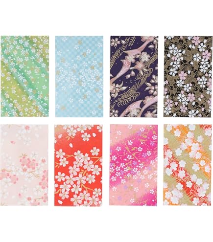 Amazon | 【Amazon.co.jp 限定】和紙かわ澄 特撰 友禅和紙 ぽち袋